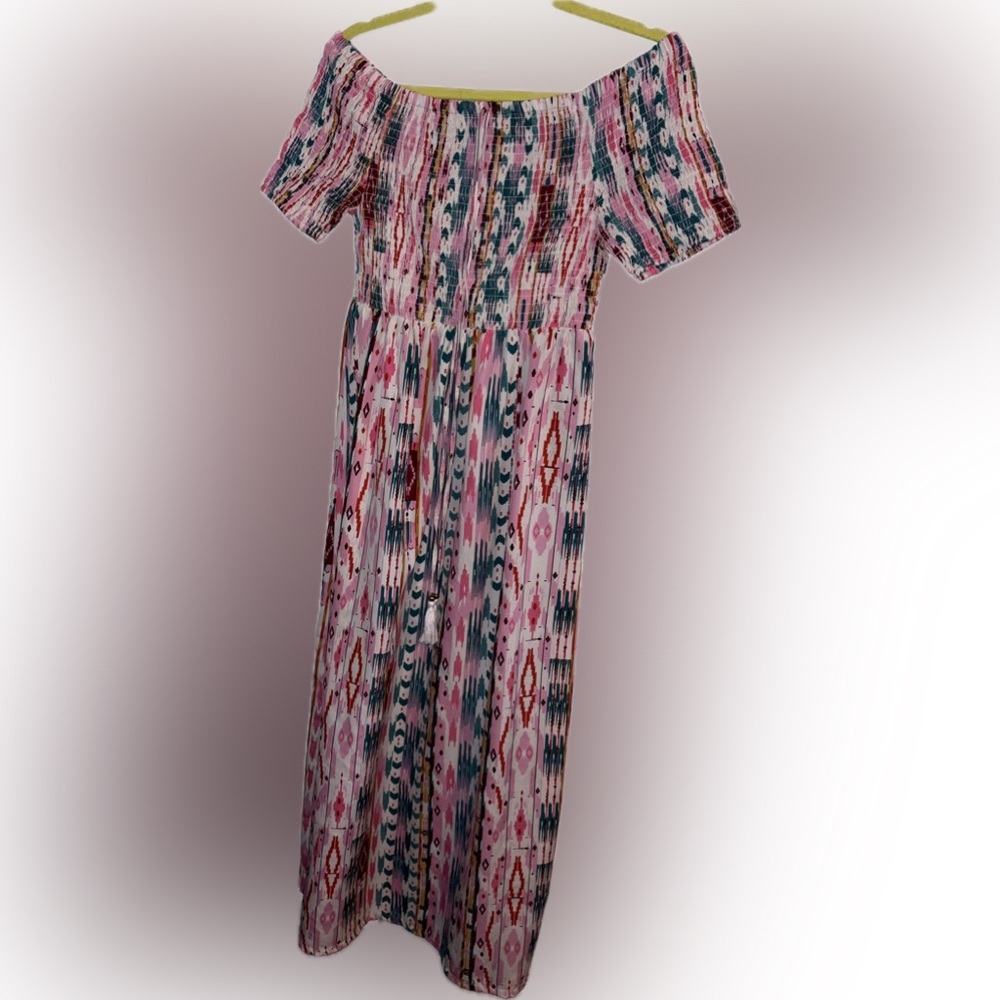 Ellen Weaver Women’s Dress Medium Geometric Pattern